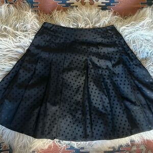 Jacob 100 % Silk Polka Dot Pleated Skirt